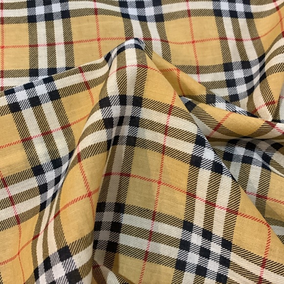 💗 Vintage BURBERRY Cotton Scarf - Picture 3 of 4